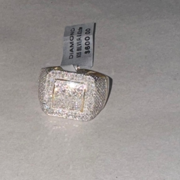Real Diamond Ring for Men, Engagement Bling Ring, FREE APPRAISAL, Gift for him - Picture 1 of 11